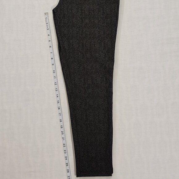Philosophy Herringbone Leggings Womens Size 1X Black Mid Rise Stretch Pant NWT - Picture 11 of 13